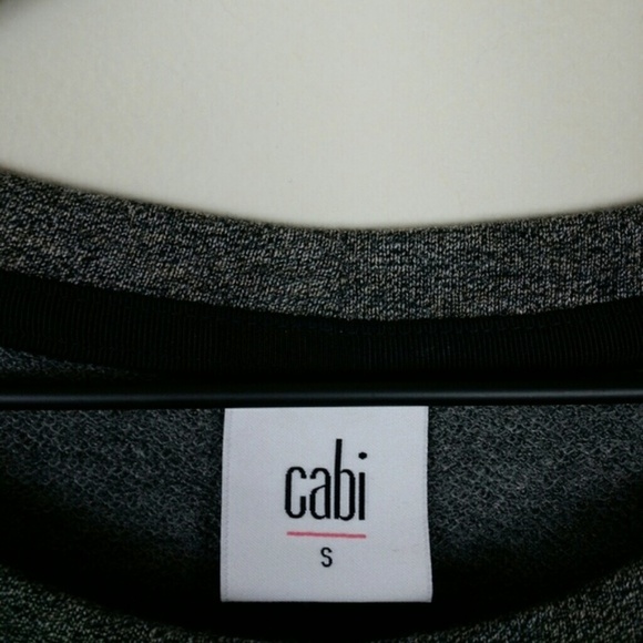 Cabi 3650 Put On Dress Grey Sweatshirt Long Sleeve Gathered Waist Stretch - Picture 4 of 6